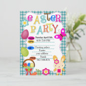 イースターパーティーの招待状 招待状 (スタンド正面)