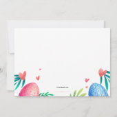 イースターパーティーエッグ縁ど招待状 招待状 (裏面)