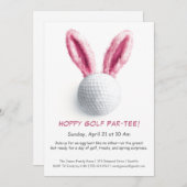 イースターパーティーゴルフ招待状 招待状 (正面/裏面)