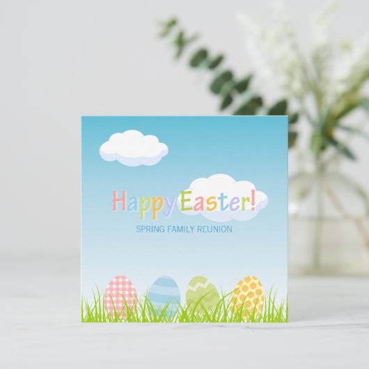 イースターパーティーファミリー懇親会招待 招待状 (スタンド正面)