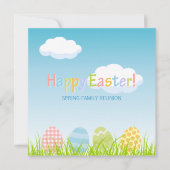 イースターパーティーファミリー懇親会招待 招待状 (正面)