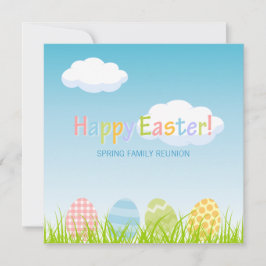 イースターパーティーファミリー懇親会招待 招待状