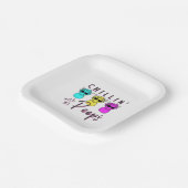 イースターパーティープレートピープフュウイースター牛 ペーパープレート (傾斜あり)