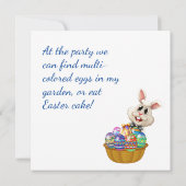 イースターパーティー。あなたのベビー。 招待状 (裏面)