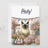イースターパーティー(猫好き) 招待状 (正面)