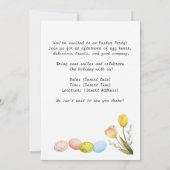 イースターパーティー(猫好き) 招待状 (裏面)