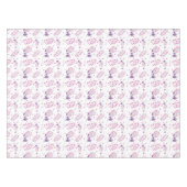 イースターパープルとレッドフローラ テーブルクロス (正面(横))