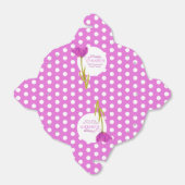 イースターパープルチューリップ水玉模様ギフトボックス フェイバーボックス (折り畳みなし)