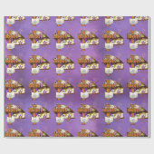 イースターパープル ラッピングペーパー (フラット)