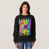イースターヒップホップダンスラブダブホリデーキッズおもしろいB スウェットシャツ (正面フル)