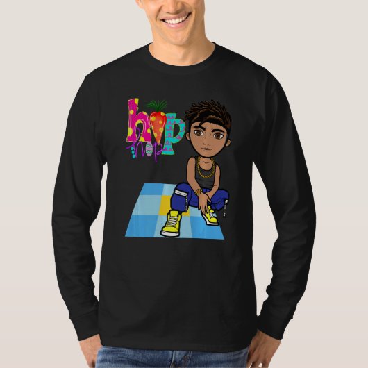 イースターヒップホップダンスラブダブホリデーキッズおもしろいB Tシャツ (正面)