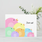 イースターヒナ卵狩り招待状 招待状 (スタンド正面)