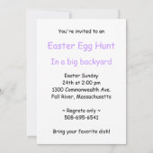 イースターヒナ卵狩り招待状 招待状 (裏面)