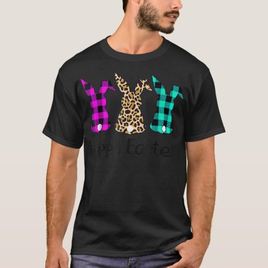 イースターヒョウバニーウサギヤシサンデーガールズワム Tシャツ (正面)
