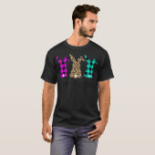 イースターヒョウバニーウサギヤシサンデーガールズワム Tシャツ (正面フル)