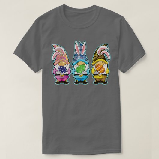 イースターヒョウ格言バニーかわいいホッピー卵 Tシャツ (デザイン正面)