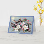 イースタービクトリアンカード – フローラクロス カード (黄色い花)