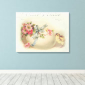 イースタービクトリアンシックと卵 キャンバスプリント (インサイチュ (ウッドフロア))