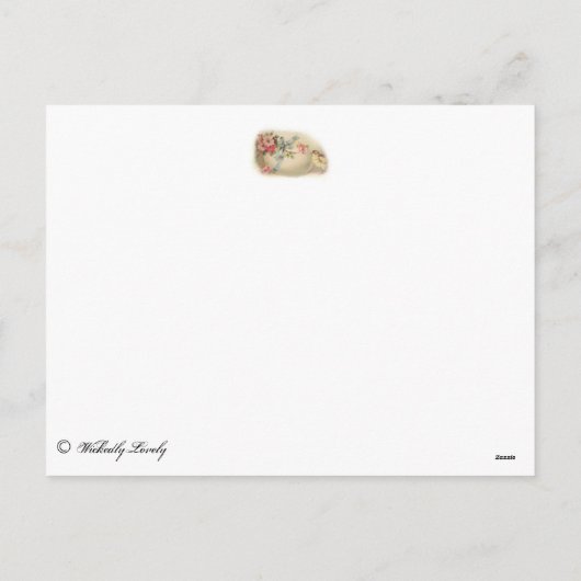 イースタービクトリアンシックと卵 シーズンポストカード (裏面)