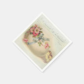 イースタービクトリアンシックと卵 スタンダードカクテルナプキン (角)