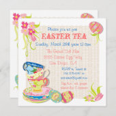 イースタービクトリアンティーブランチ招待状 招待状 (正面/裏面)