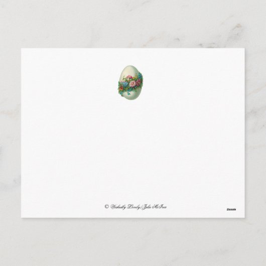イースタービクトリアンフラワーエッグ シーズンポストカード (裏面)