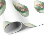 イースタービクトリアンフラワーエッグ ラッピングペーパー (ロールコーナー)