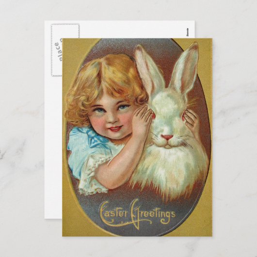 イースタービクトリアンポスト非表示nシーク シーズンポストカード (正面/裏面)