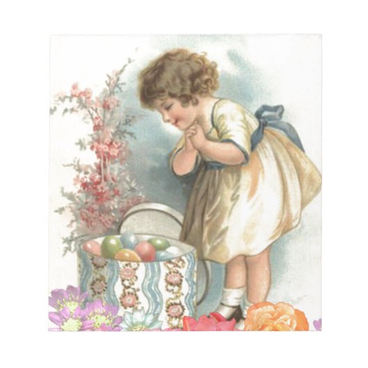 イースタービクトリアン卵 ノートパッド (正面)