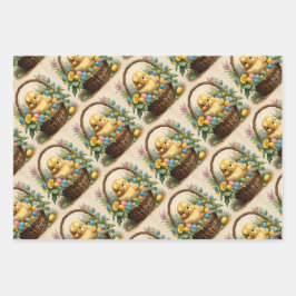 イースタービクトリアン、ウッドランド・イースター、ボホ・イースター、 ラッピングペーパーシート