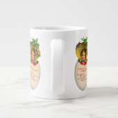 イースタービクトリアン、ヴィンテージの女の子と卵のボンネット ジャンボコーヒーマグカップ (裏面)