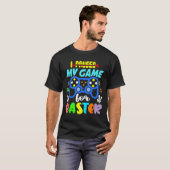 イースタービデオゲーマーおもしろいボーイズKのゲームを一時停止 Tシャツ (正面フル)