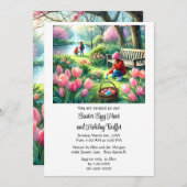 イースタービュッフェアンドエッグ狩りホリデー 招待状 (正面/裏面)