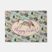 イースタービルビー&オーストラリアの花 ドアマット (正面)