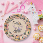 イースタービルビー&オーストラリアフラワーズハッピーイースター ペーパープレート (パーティー)