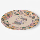 イースタービルビー&オーストラリアフラワーズハッピーイースター ペーパープレート (アングル)