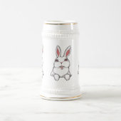 イースタービールのジョッキのコーヒーカップのお祝いのバニーのマグ ビールジョッキ (中央)