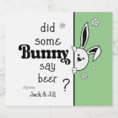 イースタービールレーベル何人かのバニーはビールを言った？ ビールラベル (シングルラベル)