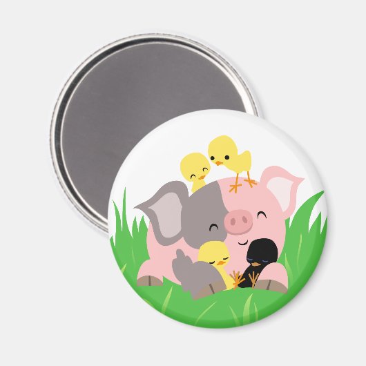 イースターピグとチックス磁石 マグネット (正面/裏面)