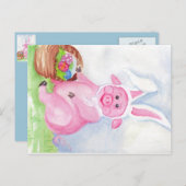 イースターピグポストカード シーズンポストカード (正面/裏面)