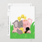 イースターピッグとシックハガキ シーズンポストカード (正面/裏面)