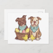 イースターピットブルドッグ シーズンポストカード (正面/裏面)