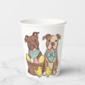 イースターピットブルドッグ 紙コップ (裏面)