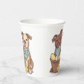 イースターピットブルドッグ 紙コップ (右)