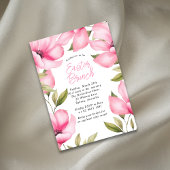 イースターピンクの花パーティの招待状 招待状