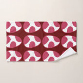 イースターピンクホワイトイースターエッグハッピーイースター バスタオルセット (ハンドタオル)