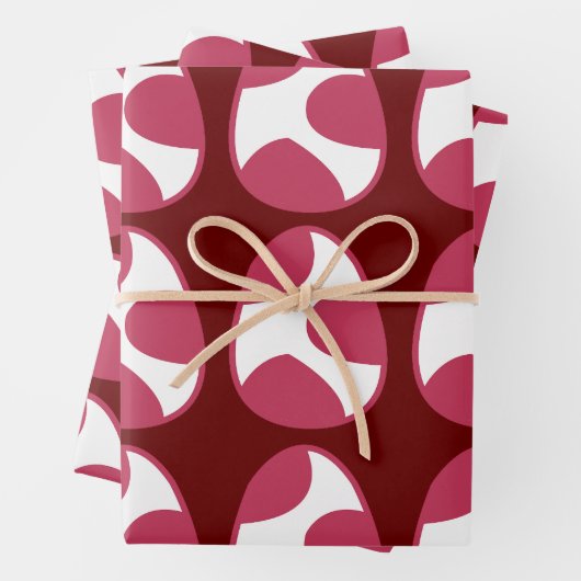 イースターピンクホワイトイースターエッグハッピーイースター ラッピングペーパーシート (インサイチュ)