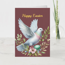 イースターピースドーブイラストレーション 箔シーズンカード