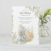 イースターピーターラビット招待状 招待状 (スタンド正面)