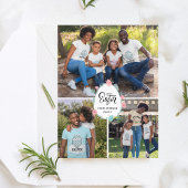 イースターファミリー名3フォトコラージュフローラ卵かわいい ポストカード